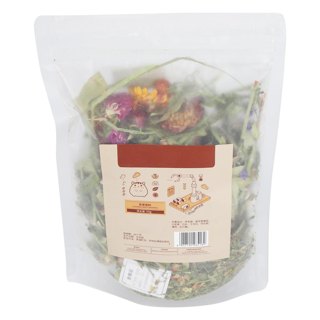 Extreme Odour Control Absorbent Dried Flowers Plants Padding for Hamster Guinea Pets Nests50g