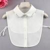 Versatile Fake Collar Women'S Shirt Decorative Collar Sweater Accessory Shirt Collar White Beaded Fake Collar