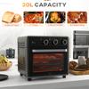 20L 90-230 degrees C Mini Convection Oven, with Air Fry Function - Black