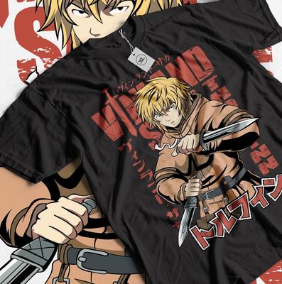 Футболка Vinland Saga Торфинн Аниме Винланд Аскеладд Манга Смешная Футболка Все Размеры Унисекс Футболка