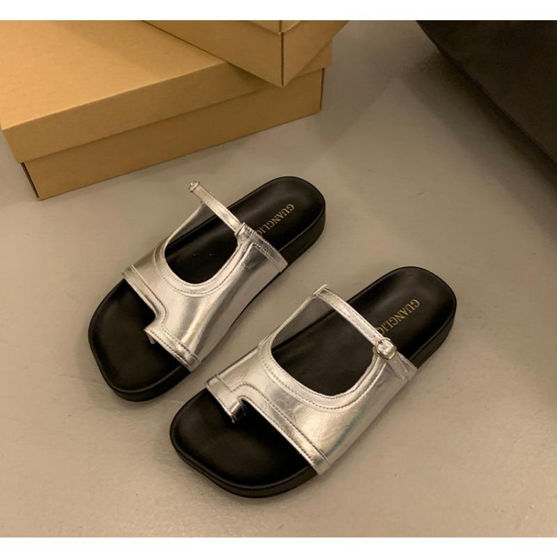 Новая мода, летняя пляжная обувь с ремешками, тапочки на квадратном каблуке, женские летние сандалии с милым бантом, шлепанцы