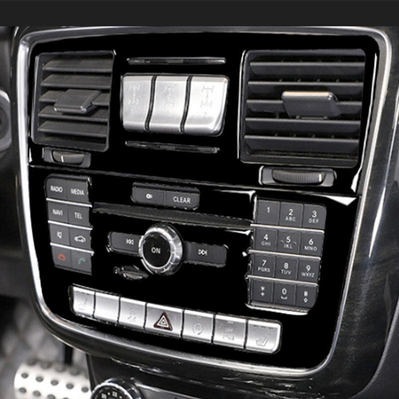 Car Central Air Vent Outlet Frame Cover Soft PVC Plastic Inner Trim For Mercedes Benz G Class W463 2013 2014 2015 2016 2017 2018