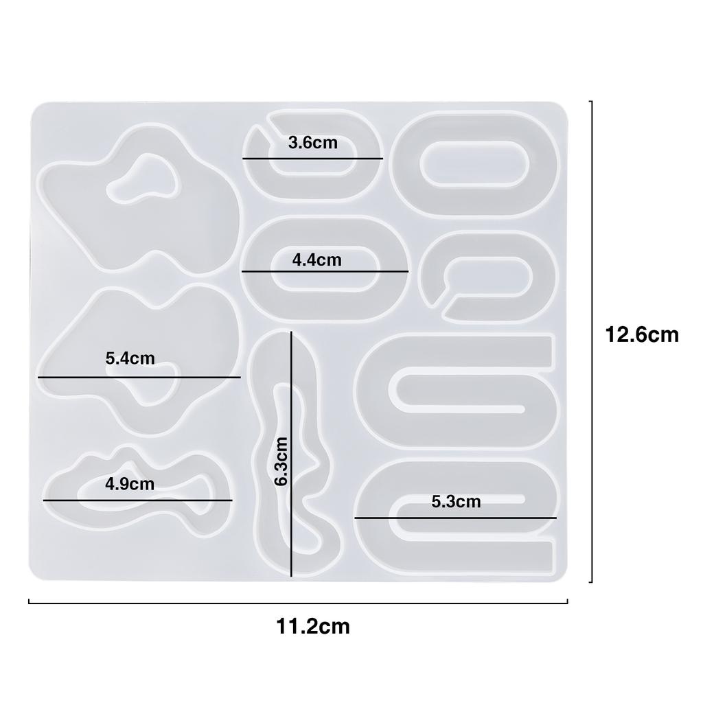 Геометрическая серьга-подвеска, силиконовая форма, круглая форма для эпоксидной смолы для DIY украшения, брелок, ожерелье, подвески, поделки из эпоксидной смолы