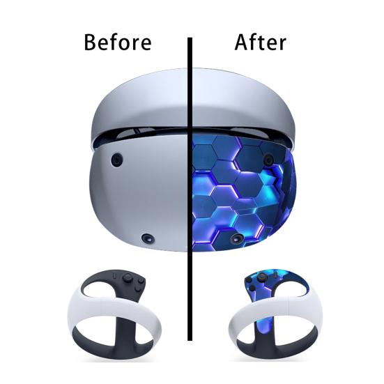 Наклейка для VR-очков Уникальный прозрачный узор Защитная от царапин Легко устанавливается Наклейка для очков VR-гарнитуры для PS VR2