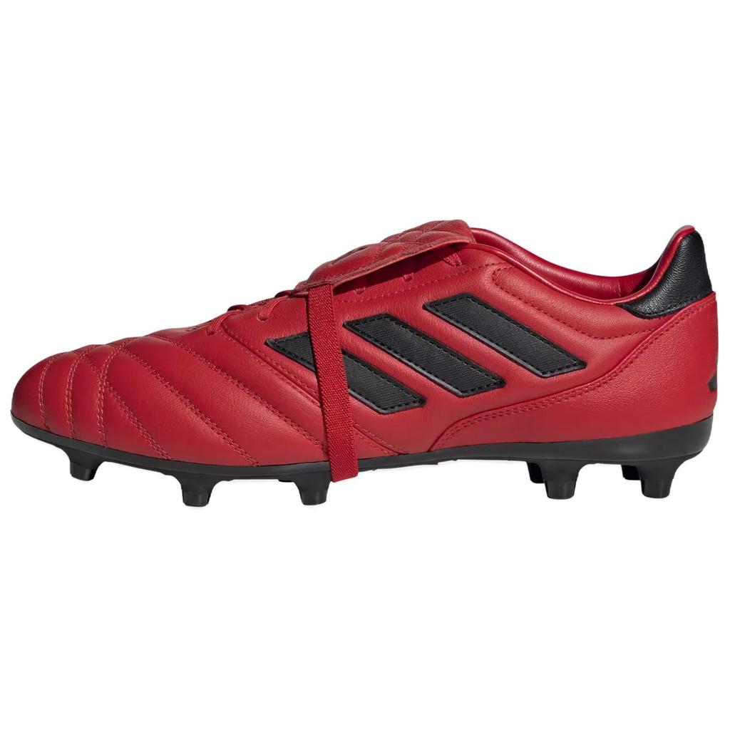 Adidas COPA GLORO Comfortable Firm Ground Slip Resistant Abrasion Resistant Balance Soccer Shoes Black Red IE7538