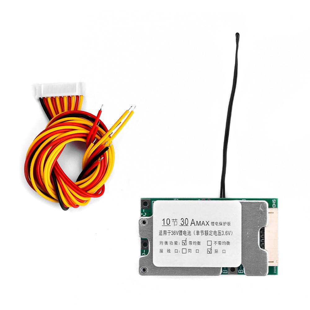 BMS 10S 36V 30A Lithium Battery Charge Board PCB 18650 Battery Balanced Protection Board Li-ion Cell Balancer for Electric Car