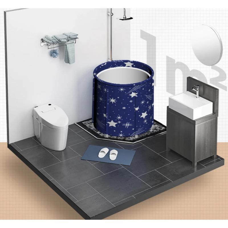 Портативная ванна для взрослых, отдельно стоящая ванна, спа для душевой кабины, складная ванна для купания, горячая ванна, ледяная ванна