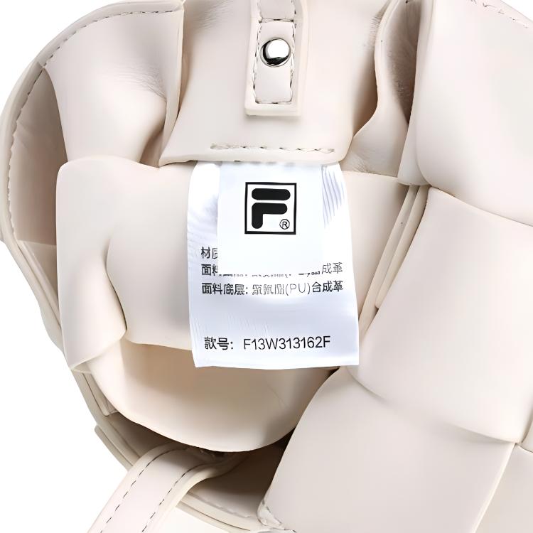 Fila X Maison Mihara Yasuhiro Логотип тисненый Клетка Тканый Полиуретан Маленькая сумка через плечо Женские сумки F13W313162F