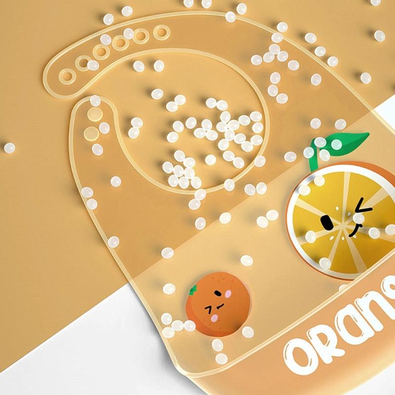 Детский силиконовый слюнявчик мультяшный слюнявчик для кормления водонепроницаемый детский для мальчика девочки моющийся слюнявчик защита от пролитой еды с карманом для еды