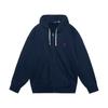Polo Solid Logo Zip-Up Hoodie Men Hoodies Blue 710813297-004