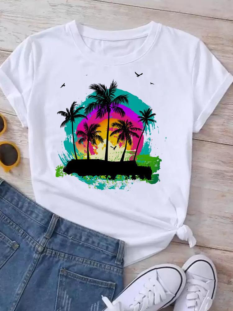 Maycaur Новая женская белая футболка Мода Лето Принт букв Короткий рукав Футболка Харадзюку Уличная одежда Топы Женская футболка Футболки