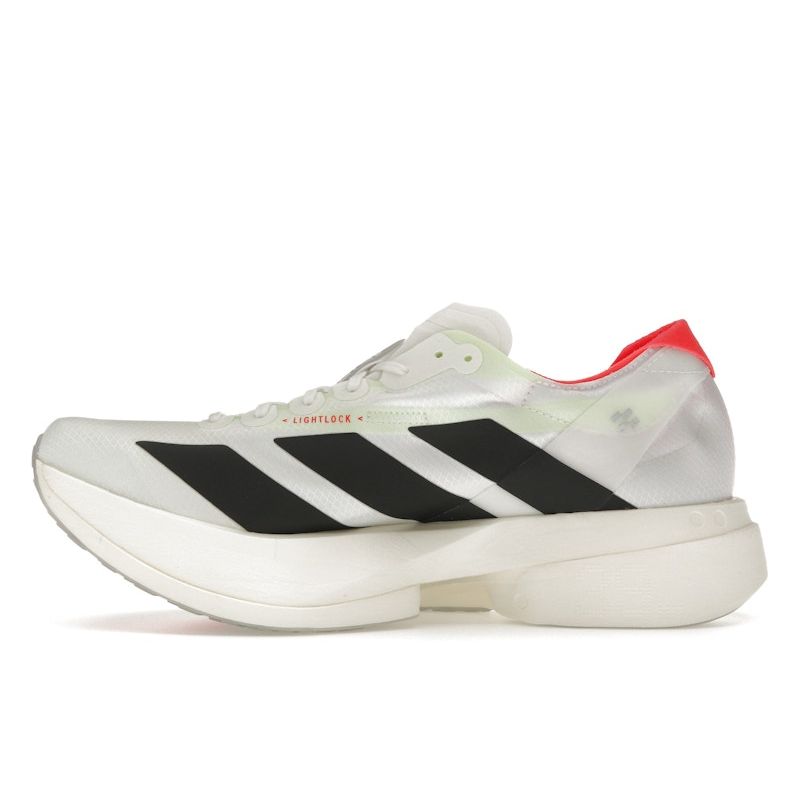 Adidas Adizero Adios Pro 4 белые черные мужские кроссовки Cloud-White Core-Black Silver-Metallic JR1094