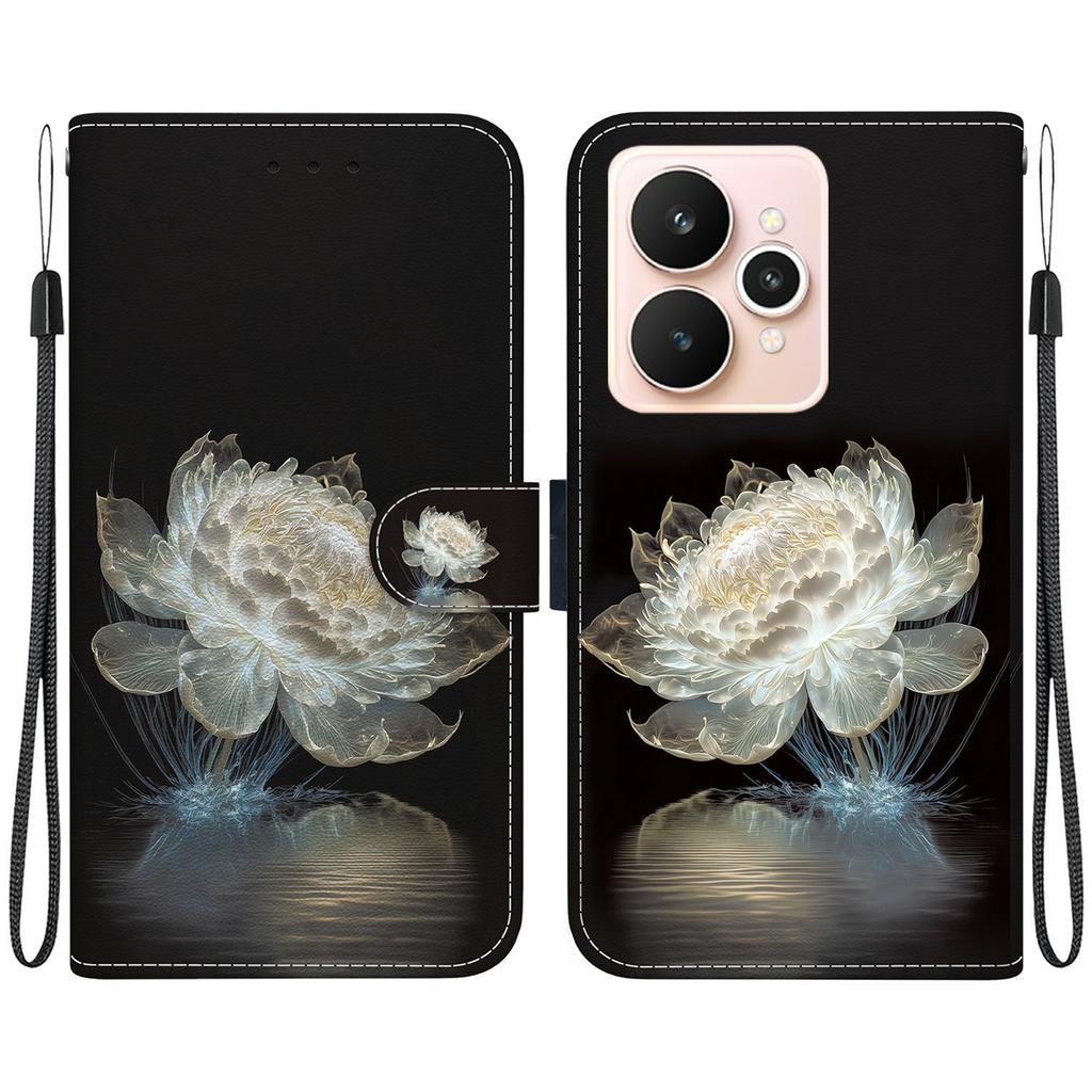 For Realme 15 Pro 5G/15 5G Wallet Phone Case Pattern Printing Leather Flip Cover with Strap