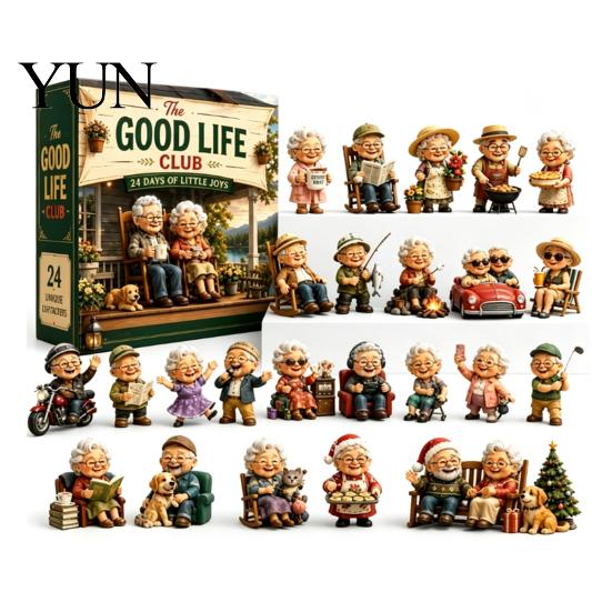 Miniature Advent Calendar 2026 Career Calendar, 24-Day Countdown Box with Mini Occupation Interactive Parent Child Toy Figures, Community Helper
