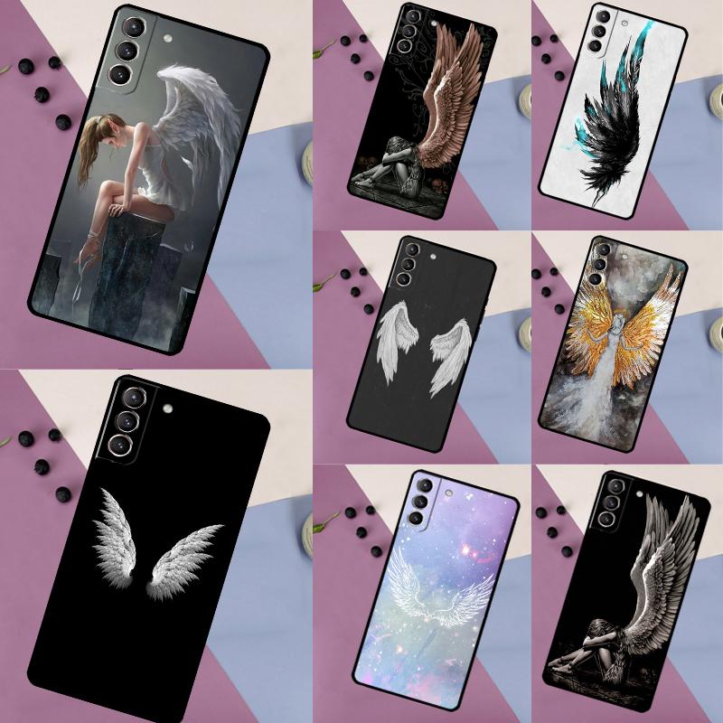 Фэнтези Девочка Ангел Крылья Чехол Для Samsung Galaxy S24 S23 S22 Ultra S20 S21 FE S8 S9 S10 Plus Note 10 20 Ultra Чехол
