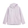 Solid Color Logo Loose Windbreaker Hoodie Women Outerwear Cloud-Purple AFDVJ46-2