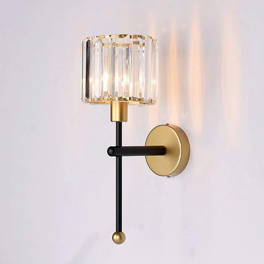 Современный хрустальный настенный светильник, бра с золотой птицей, настенный светильник для гостиной, ванной комнаты, домашнего внутреннего освещения, декоративная лампочка в комплект не входит