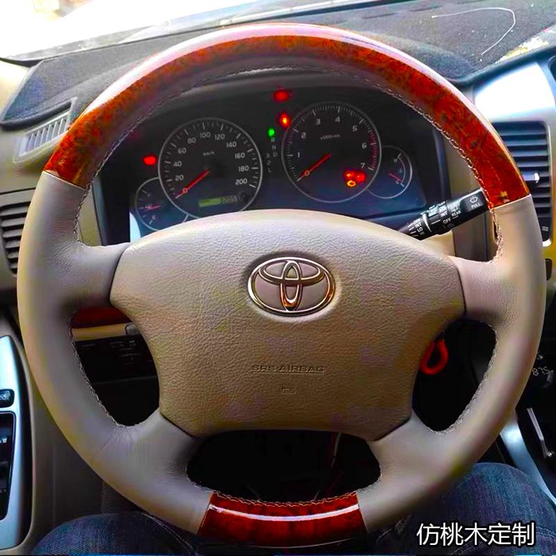 Для Toyota Tacoma 4Runner Camry Hilux Tundra Sienna Land Cruiser Чехол на руль автомобиля с ручной строчкой из углеродного волокна и кожи