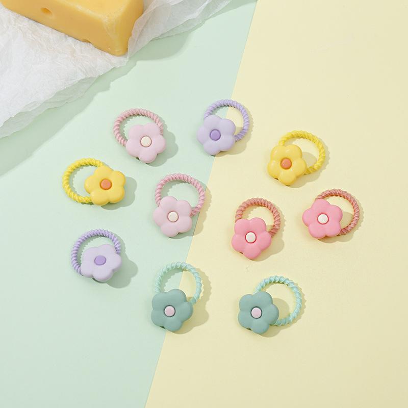 10 шт./компл., резинки для волос с милыми мультяшными животными для девочек, эластичная резинка для волос, головные уборы, аксессуары для волос