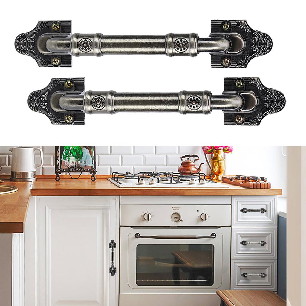 2 шт. винтажные дверные ручки для ящиков шкафа в европейском стиле бронзового цвета