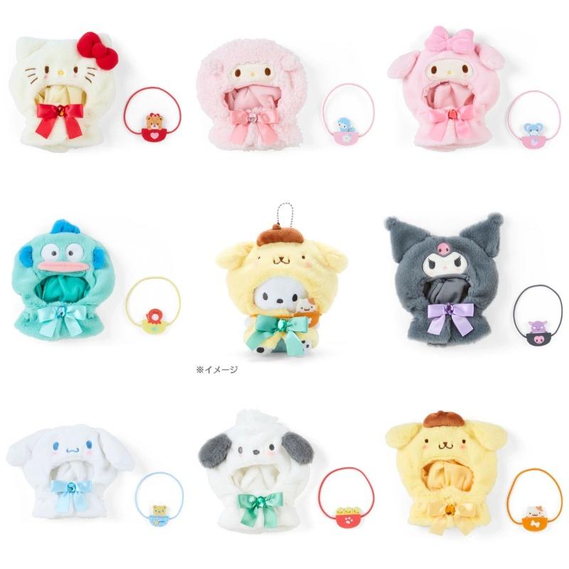 15cm kawaii Plush Doll'S Clothes Cape Skirt Suit Cloak Set Accessories for labubu Outfit Clothing Kuromi Hat Accessory
