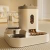 Pet Water Fountain & Feeder: Automatic Cat & Dog Bowl with Food Storage and Water Dispenser