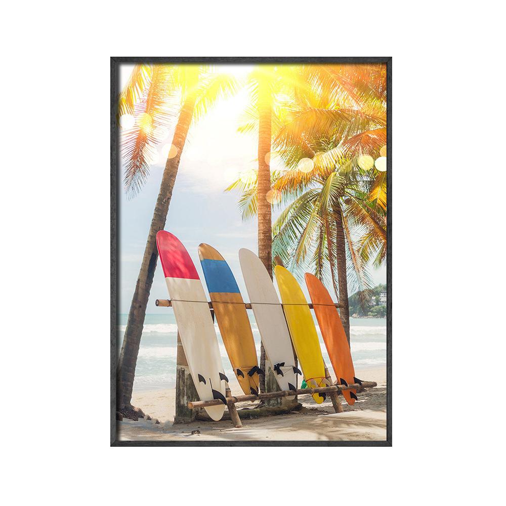 California Print Set Surf Wall Art Canvas Painting Beach Posters Surfboard Prints Coastal Decor Paintings for Living Room Wall