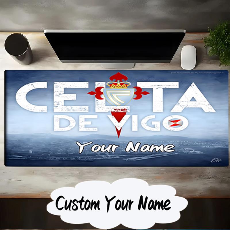Custom Name Mouse pad Celta Vigo Crest Mouse pad, Gaming Mouse Pad, keyboard pad, Desk Decor for computer notebook Fan Birthday Gift