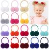 2/6/10Pcs Girls Scrunchies Double Plush Ball Hair Bands Set For Baby Kids Bobbles Elastic Hair Ropes Hair Accessories