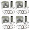 Motorcycle Engine Part Size 49 49.25 49.5mm Piston & Rings Kit For SUZUKI GSX250R GJ72A GJ73A GJ74A GSF250 BANDIT 250 ACROSS 913
