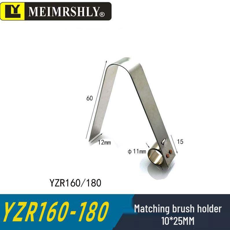 JR Motor Carbon Brush Holder Grip Bracket with Constant Force Spring, Aluminum Copper, 25*32*60 mm.