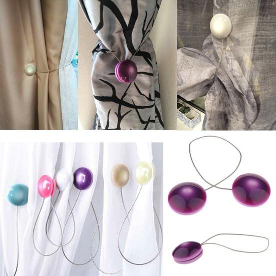 Mini Hemispherical Magnetic Window Curtain Buckle Tieback Clip Holder Home Decor