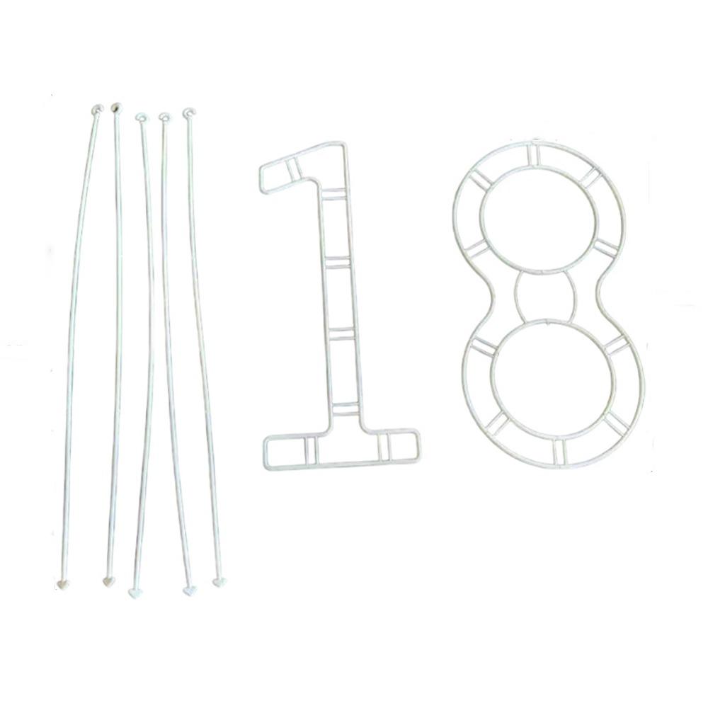 Plastic Bouquet Holder DIY Crafts 18 Years Old Flower Arrangement Stands Heart Moon Shaped Flower Wreath Frame Home Decor