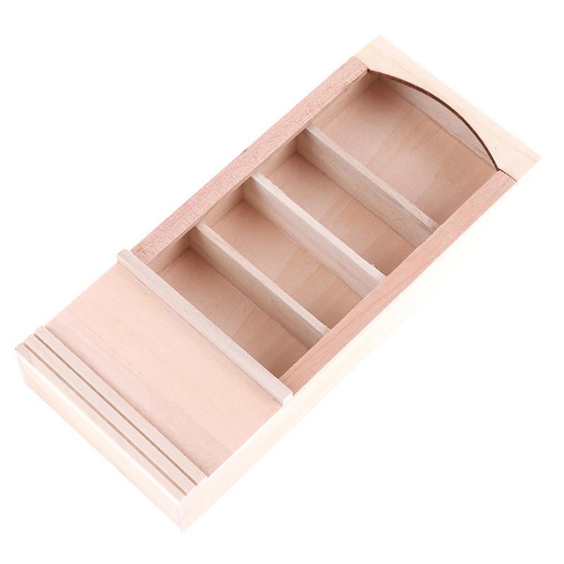 1:12 Dollhouse Miniature Wooden Furniture Room Book Cabinet Bookshelf Cabinet