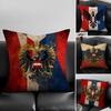 Flag Russian Empire Flag Cushion Cover Natural Linen Pillowcase Set AllinOne Decor for Sofa Bedroom  Chair