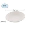 Three Cube Disposable Plates, Eco Series, White, 18cm, Pack of 50, KR-12