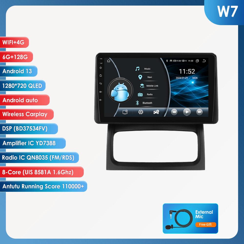 Hizpo Android 13 Автомобильное радио для Renault Clio 2 2000-2012 беспроводной CarPlay Android Auto 2din автомобильный интеллектуальный экран Bluetooth Автомагнитола DVR Cam RDS FM