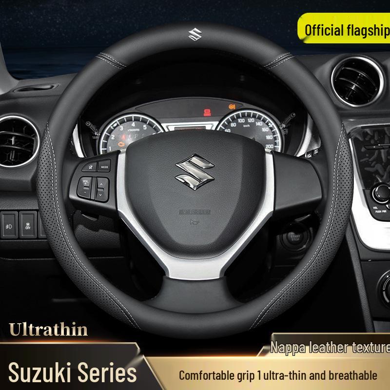 Кожаная оплетка руля для Suzuki: Подходит для Vitara, Fengyu, Qiyue, Beidouxing, Alto, Tianyu и SX4