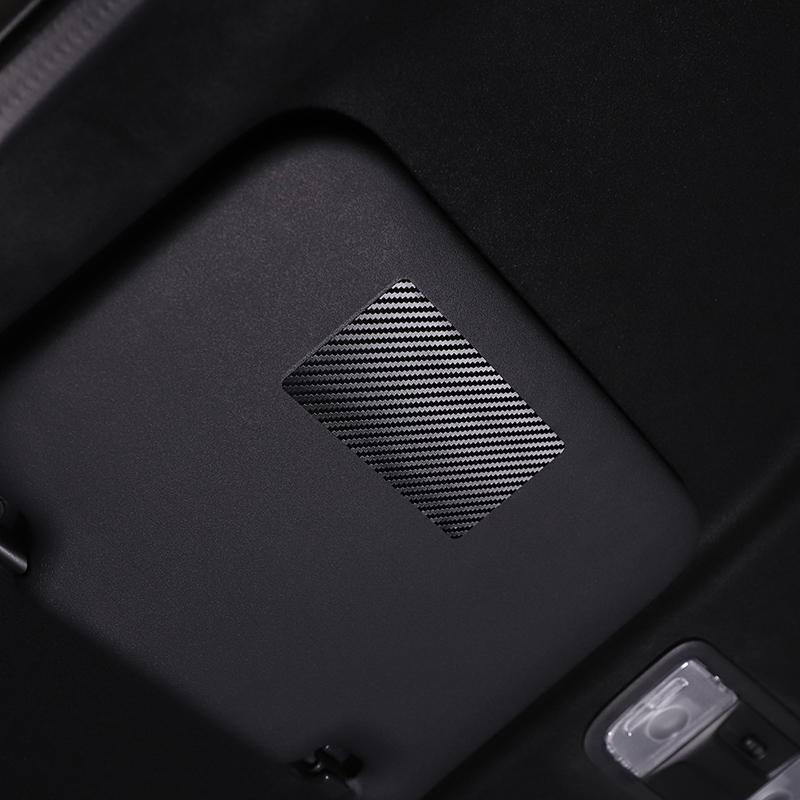 Для Honda N-BOX JF3 JF4 2017-ПВХ из углеродного волокна/черная центральная консоль автомобиля, косметическая наклейка на зеркало, отделка автомобиля