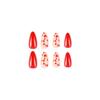 24Pcs/Set Quick Nails Nail Art Red Little Heart False Nials Sticker Wearable Waterproof Manicure Finished Nails