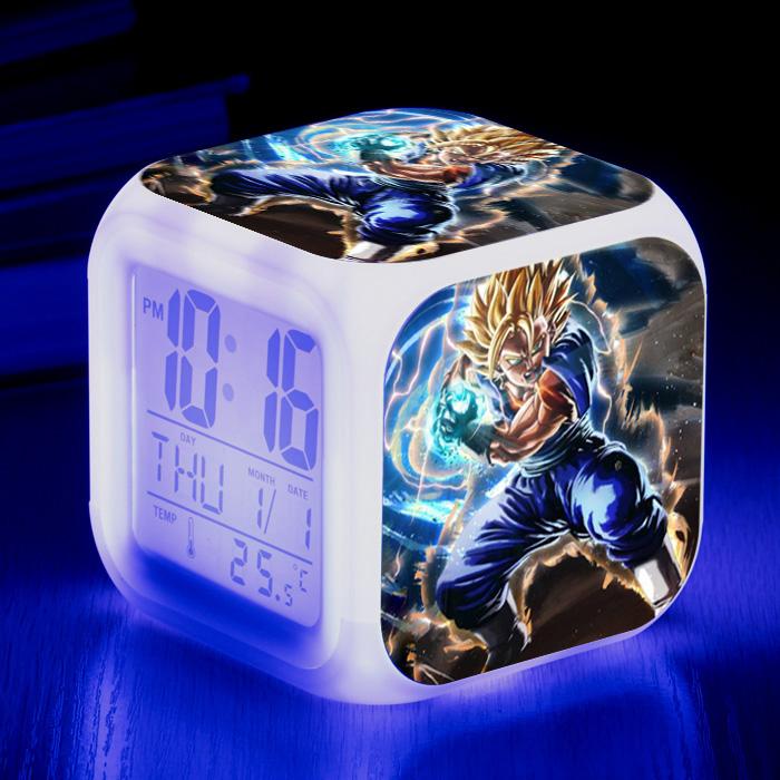 Аниме Dragon Ball Z Часы Супер Сайян Сон Гоку Гохан Чичи Видел Веджета Тракс Бульма Гогета Ямча Будильник Фигурка Игрушки
