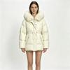 European and American loose waist and thin big fur collar cotton clothes women's high-end warm jacket winter thickened temperament cotton-padded c