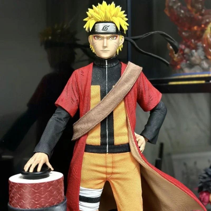 26cm Anime Naruto Figurine Uzumaki Naruto Sennin Mode Action Figure Shippuden Decoration Figures Statue PVC Collection Dolls Toy