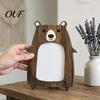 Animal Shape Photo Display Cute Cat Shaped Wooden Picture Frame, Wood Pet Tabletop Decorative Storage Stand, Cartoon Frame Desk Decor, Gift for Lovers