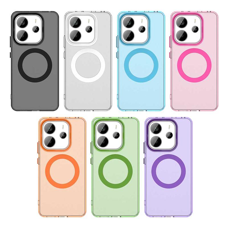 Для Redmi Note 14 4G Чехол Чехол Redmi Note 14 4G Capa Phone Back Беспроводная зарядка Магнитный Матовый Fundas Xiaomi Redmi Note 14 4G