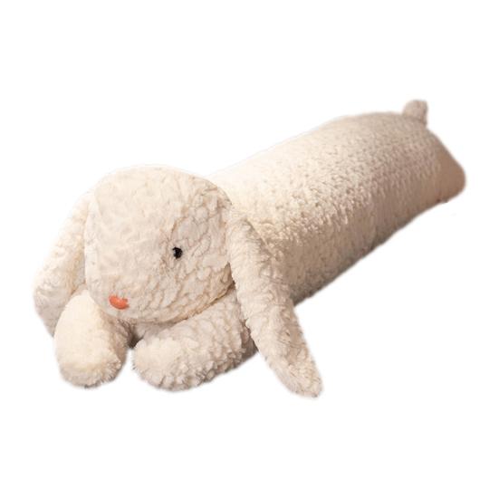 Длинная подушка Длинная форма тела Дизайн кролика и медведя Плюшевая подушка для тела Мягкая ткань из овечьей шерсти Поддержка Подушка для сна Домашний декор