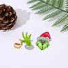 1 Pair Women Earrings Festive Fun Green Cartoon Ear Stud Unique Stylish Christmas Jewelry for Holiday Decoration