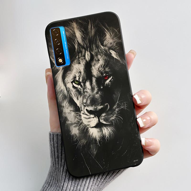 Чехол для TCL 20S 20L 20L+ 20 Pro 5G Роскошный Милый Кролик Любовь Забавный Черный Мягкий Силиконовый Чехол для Телефона для TCL20 20Pro 5G Задняя Крышка