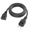 Extension Cord 0.1m~10m 1 Piece Black 10cm~10m 15A 1500W Tracking Resistant Double Covered Insulated Cap AC Adapter Clean Connection Outlet Small Cord
