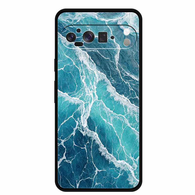 Для Google Pixel 10 Pro XL Чехол Силиконовый ТПУ Чехол для Телефона для Pixel10 Pro XL Цветы Подарок Черный Задний Мягкий Защитный Чехол